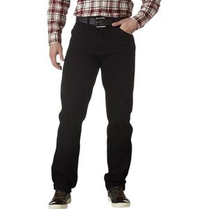 Wrangler Rugged Wear Classic Fit Black Jeans 36x32 Heavyweight Cotton Workwear